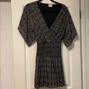 Black dress with white detail from VICI